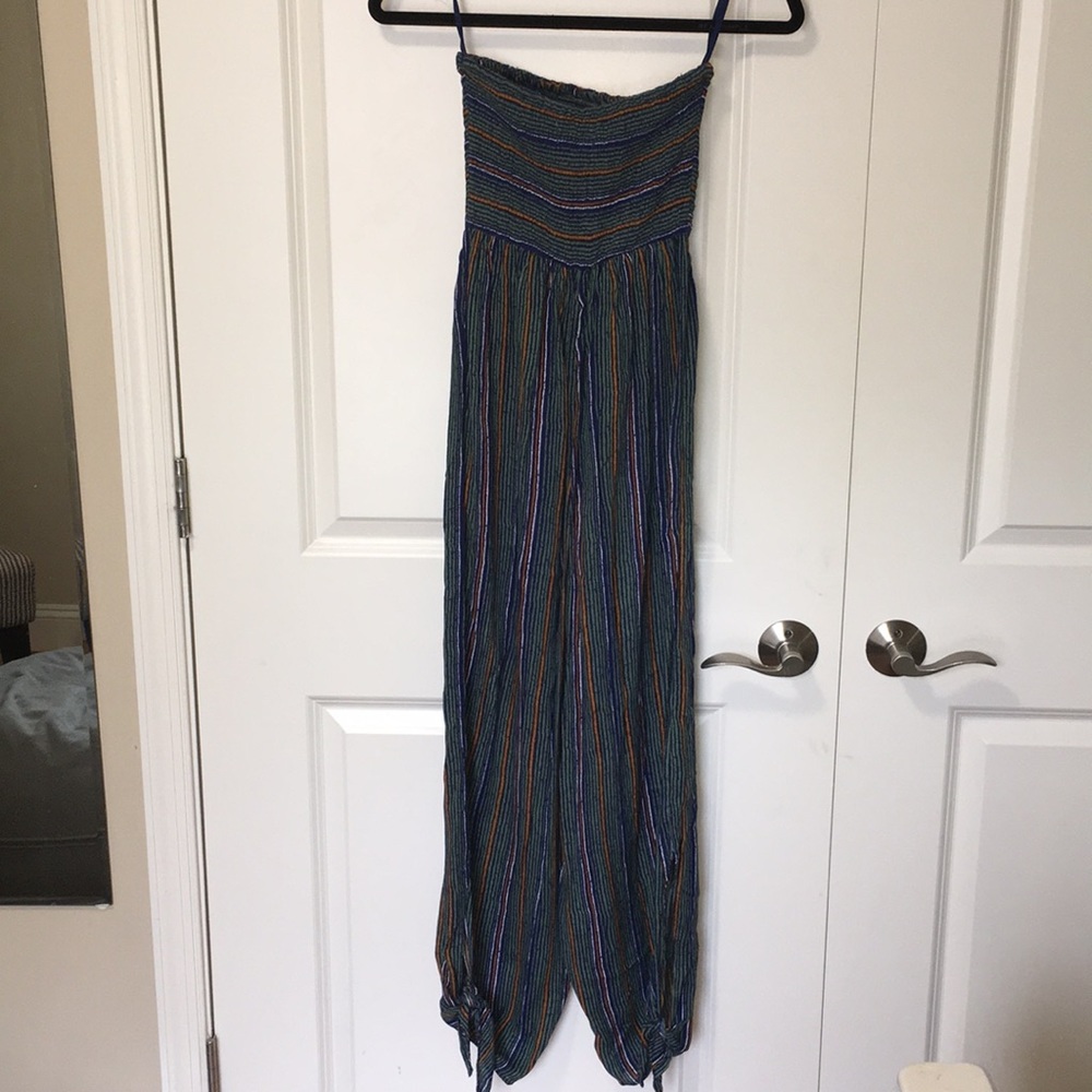 Green and blue boho jumper